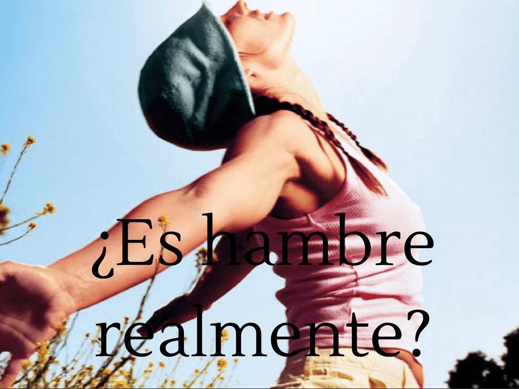 es hambre o sed